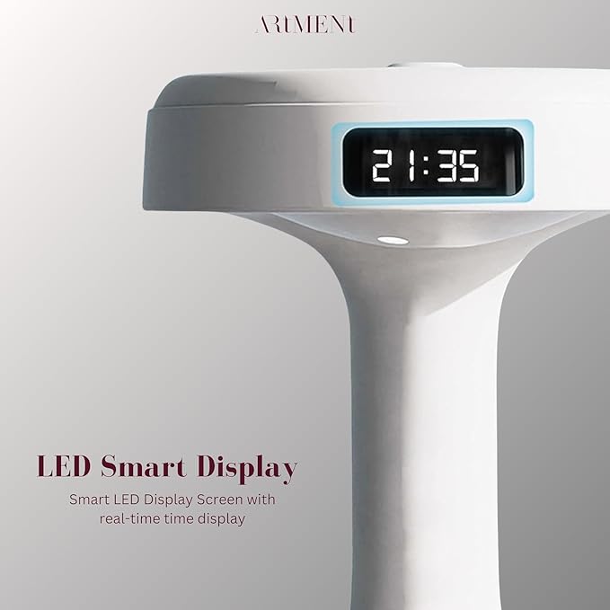 Anti-Gravity Clock Humidifier with Night Light & Decor – 6M Warranty Portable Room Air Purifier