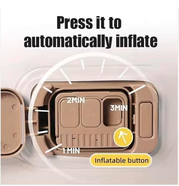 Single Air Bed with Built-in Pump | Inflatable Mattress for Home, Camping & Travel | Quick Self-Inflation, 198x100x40cm