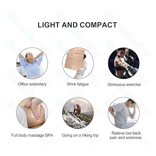 Rechargeable Handheld Percussion Massage Gun Machine for Deep Tissue Muscle Massage Body Relaxation Pain Relief Muscle Relaxation for Men and Women