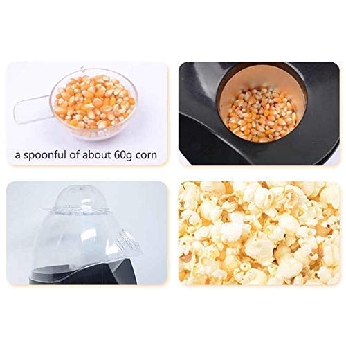 Hot Air Popcorn Popper Maker – 16-Cup Capacity, Oil-Free, Electric Popcorn Machine with Measuring Cup & Butter Melter, Fast Popping, BPA-Free, Red with 10 buckets(Popcorn Maker)