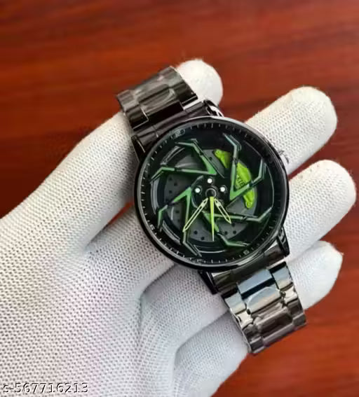 Men's Sport Quartz Watch Car WHEEEL Multicolour Dial WHEEEL Dial 360 Rotating Casual Fashion Stainless Steel Alloy Mens & Boy's