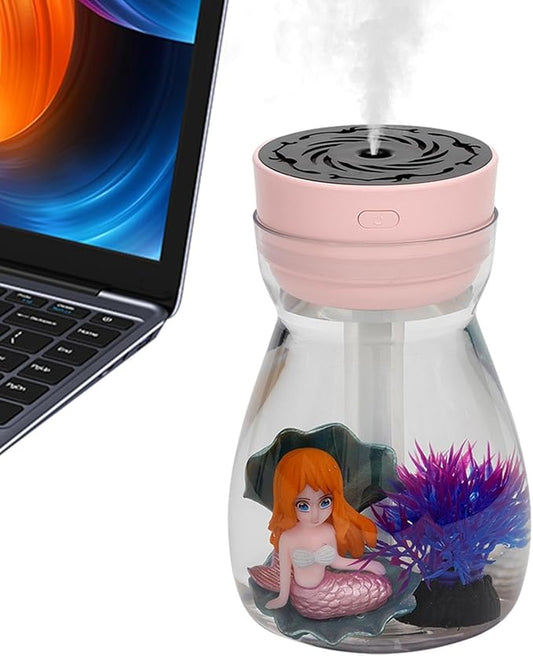 Mermaid Humidifier, Air Humidifier, Small, Tabletop